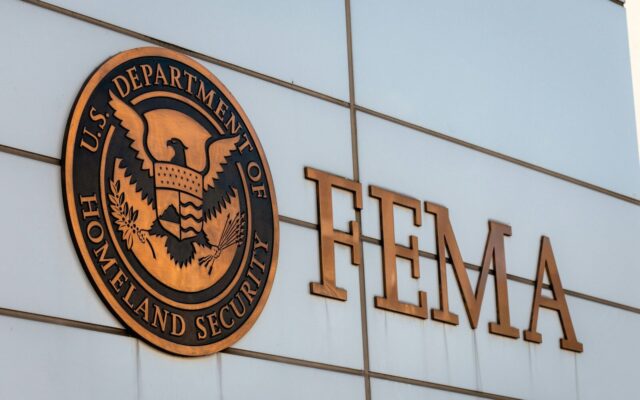 The fema logo is displayed on a building.
